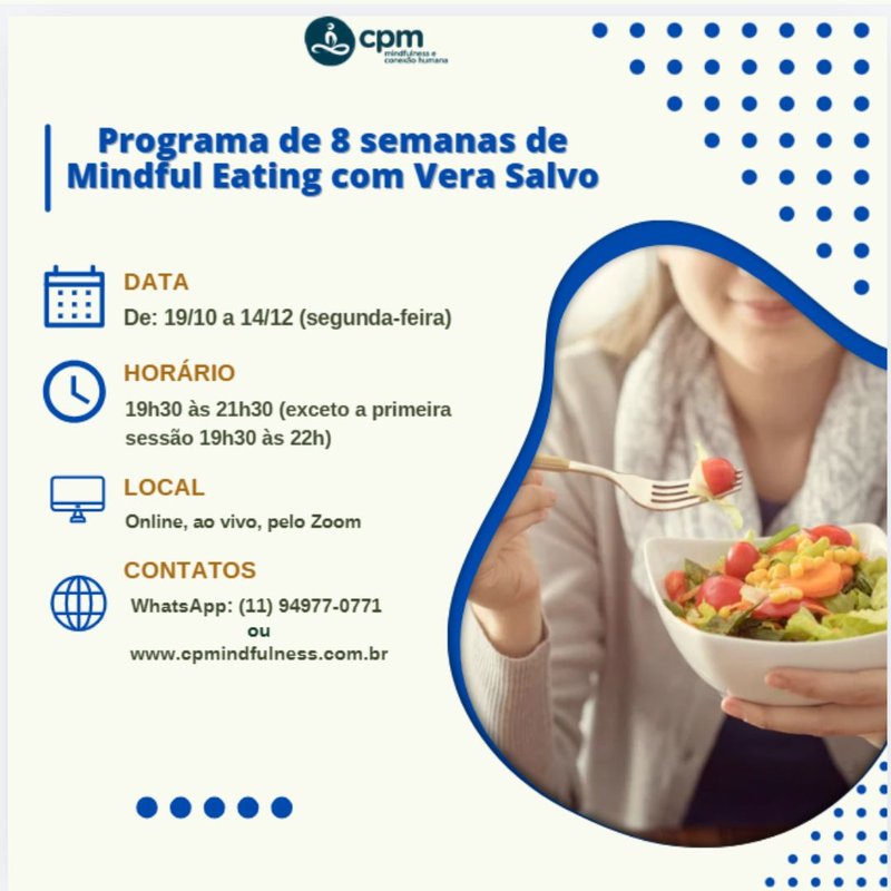 Curso de 8 Semanas de Mindful Eating